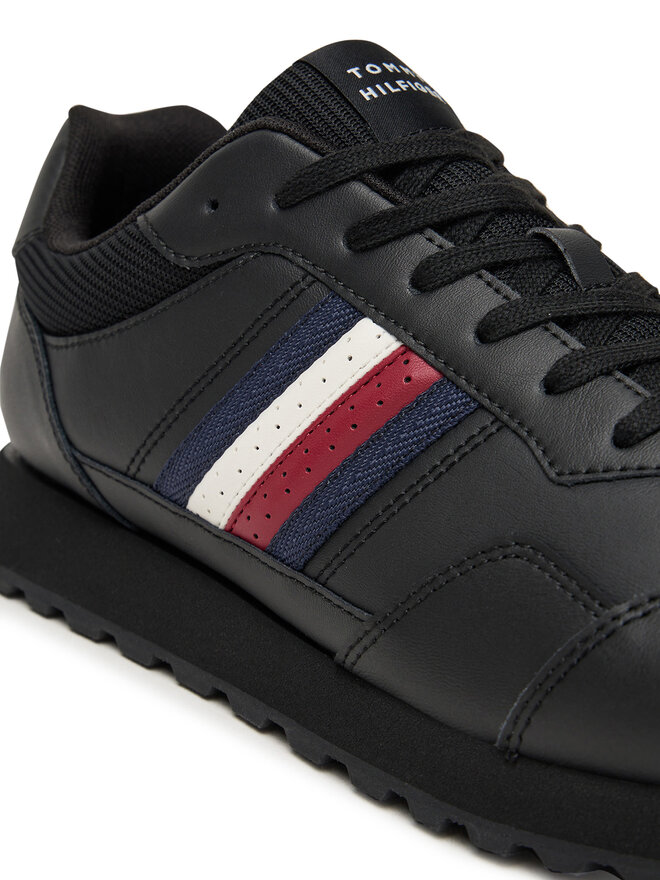 Tommy Hilfiger Laisvalaikio batai Tommy Hilfiger New Runner Eva Stripes FM0FM05637 Juoda
