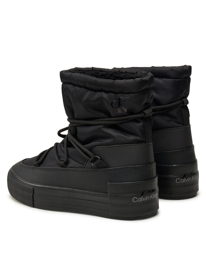 Calvin Klein Jeans Polokozačky Calvin Klein Jeans Vulc Flatform Snow Boot Wn YW0YW01591 Černá