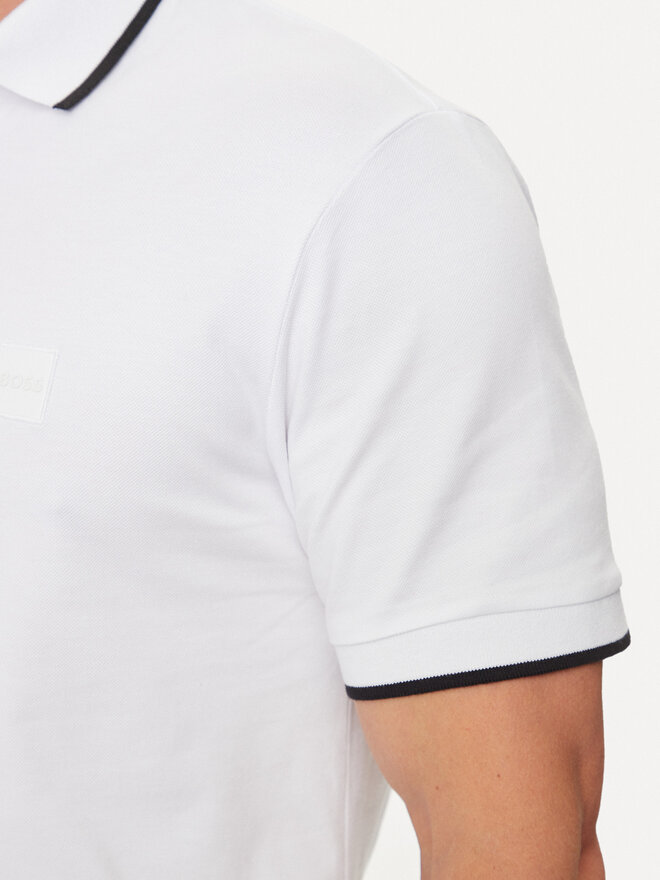 BOSS Boss Polo marškinėliai Passertip 50507699 Balta Slim Fit