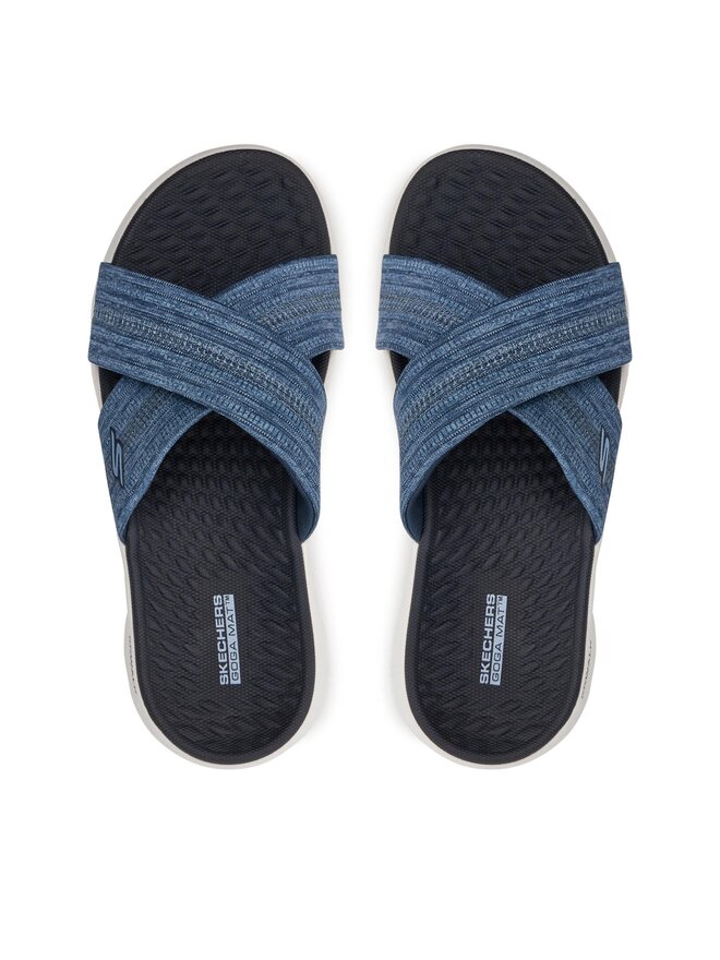 Skechers Klapki Skechers Go Walk Flex Sandal-Impressed 141420/NVY Granatowy