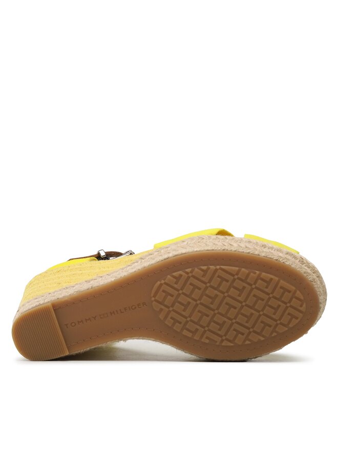 Tommy Hilfiger Espadrillas Tommy Hilfiger Basic Open Toe High Wedge FW0FW04784 Giallo
