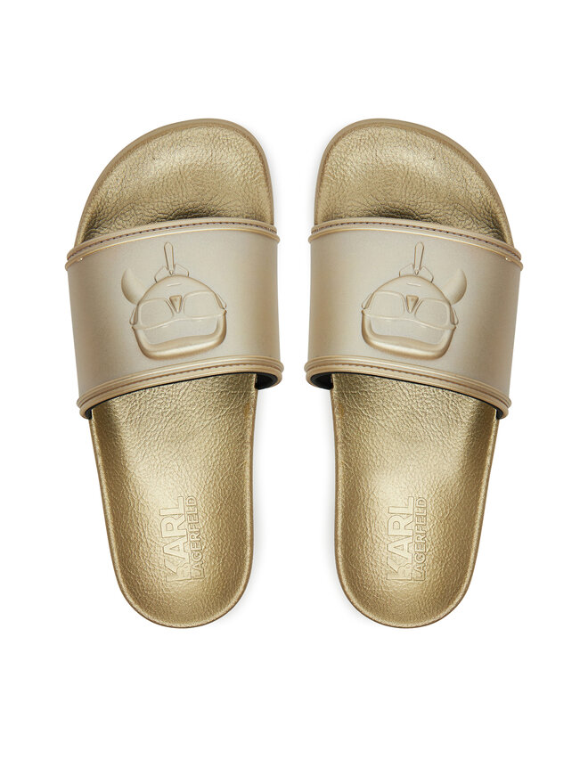 KARL LAGERFELD Pantoletten KARL LAGERFELD Kondominium KL88819 Goldfarben