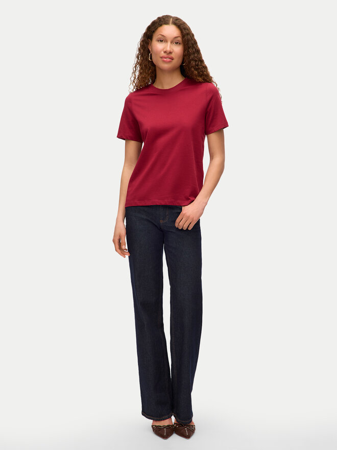 Vero Moda Vero Moda Футболка Paulina 10316991 Червоний Regular Fit