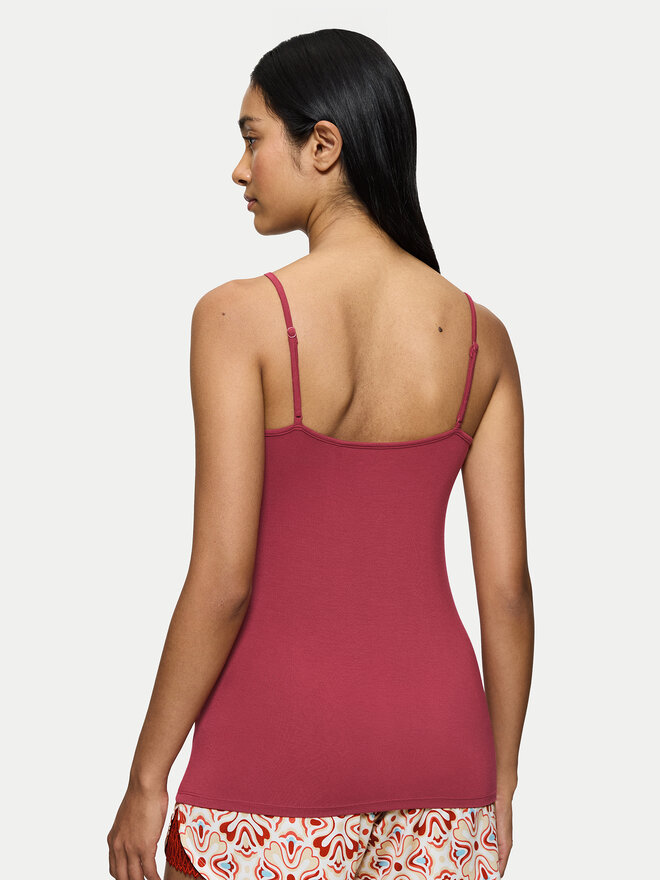 Triumph Triumph Pižamos marškinėliai Aura Spotlight 10221405 Raudona Regular Fit