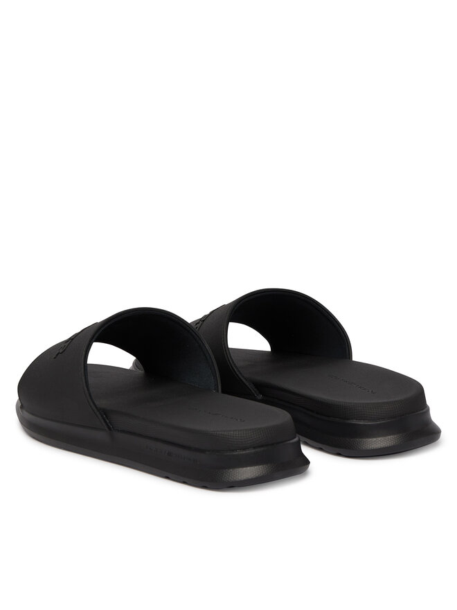 Tommy Hilfiger Pantoletten Tommy Hilfiger Dual Density Hilfiger Pool Slide FM0FM05797 Schwarz