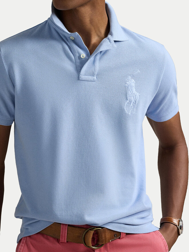 Polo Ralph Lauren Polo Ralph Lauren Poloshirt 710938137012 Himmelblau Slim Fit