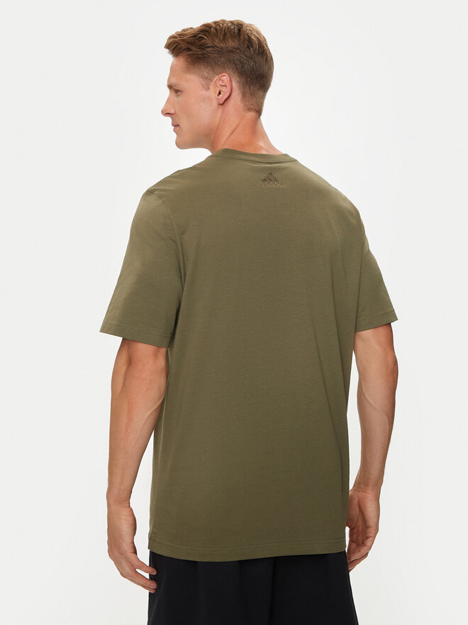 adidas adidas Camiseta Essentials Linear Logo IC9280 Verde Regular Fit