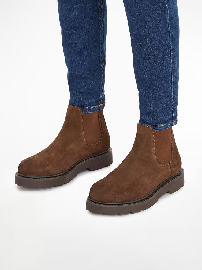 Tommy Hilfiger Боти тип челси Tommy Hilfiger EM0EM01205 Кафяв