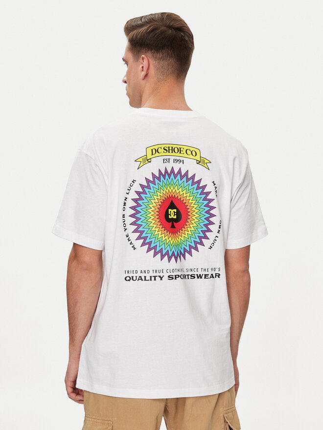 DC DC Camiseta Lucky Hand Hss ADYZT05366 Blanco Regular Fit