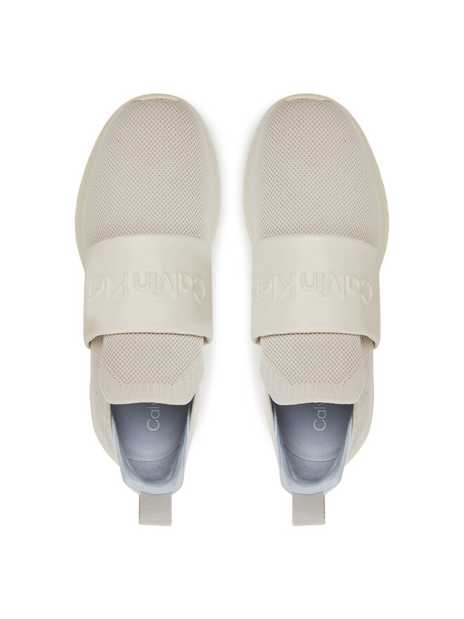 Calvin Klein Αθλητικά Calvin Klein Runner Slip On - He Nappa HW0HW02415 Εκρού