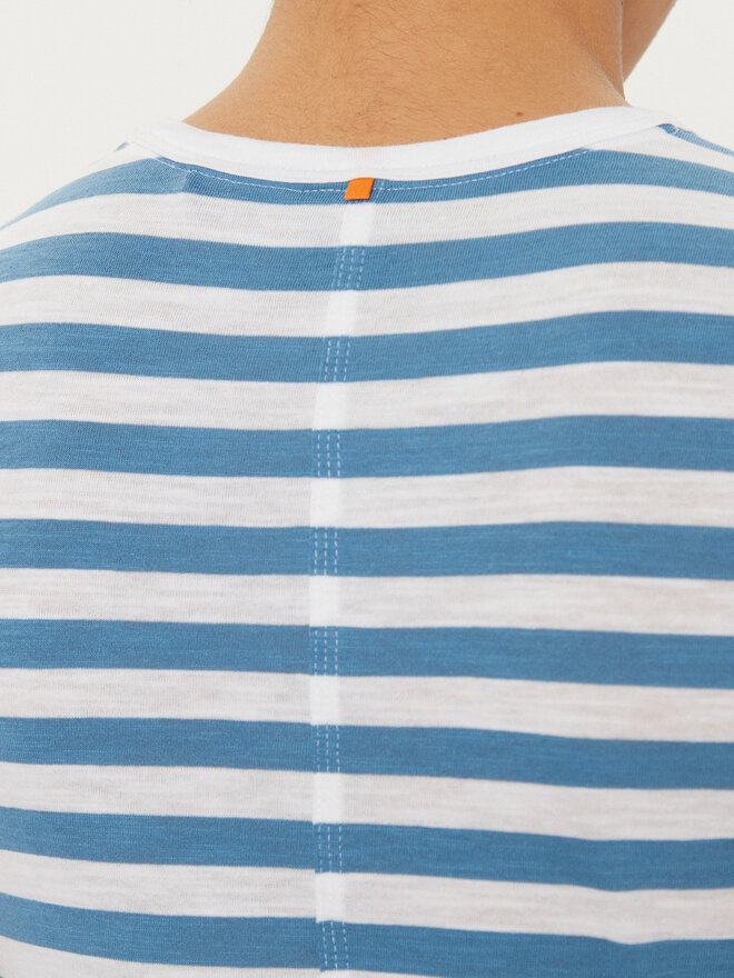 BOSS BOSS Camiseta C_Esla_Striped 50504192 Azul Regular Fit