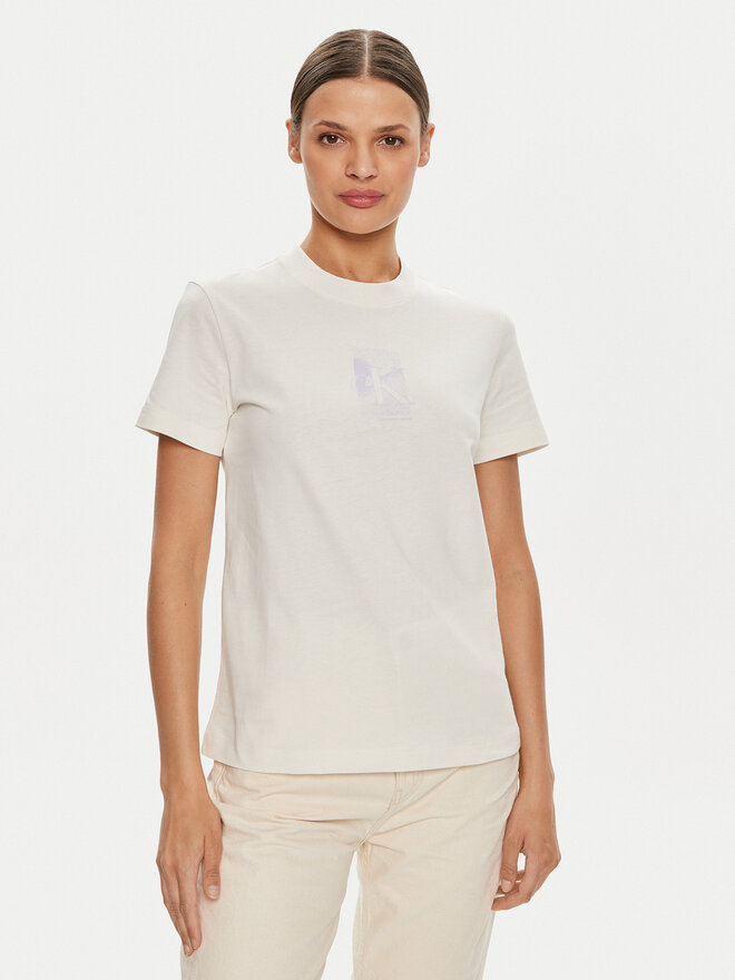 Calvin Klein Jeans Calvin Klein Jeans T-Shirt Diffused J20J223908 Μπεζ Regular Fit