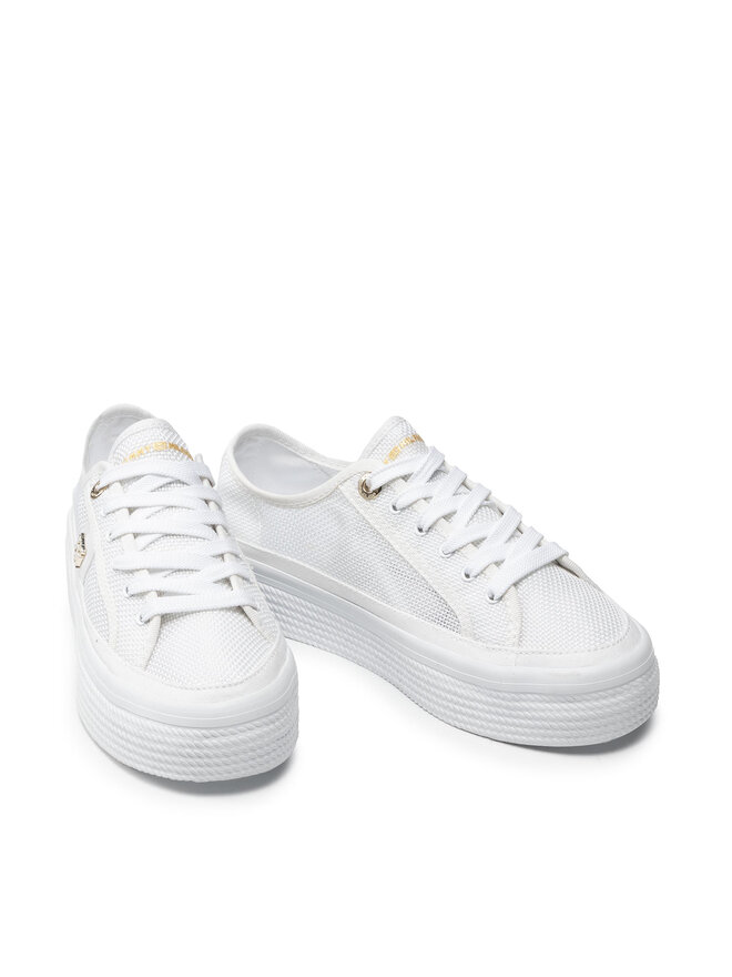 Sneakers Tommy Hilfiger Th Mesh Vulc Sneaker FW0FW05793 Weiß  