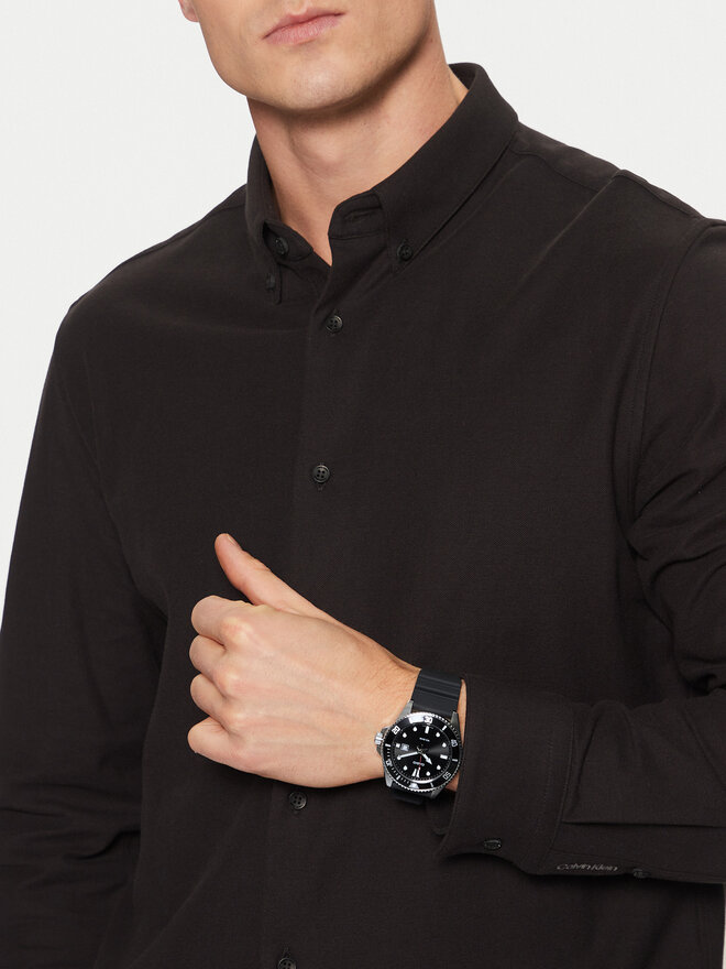 Casio Zegarek Casio Duro Diver MDV-107-1A1VEF Czarny