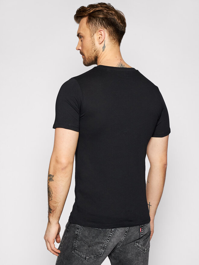 Jack&Jones Jack&Jones T-Shirt Jjecorp Logo 12137126 Μαύρο Slim Fit
