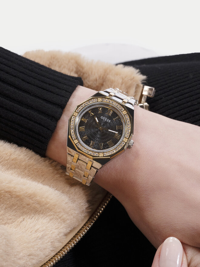 Guess Zegarek Guess GW0770L4 Srebrny