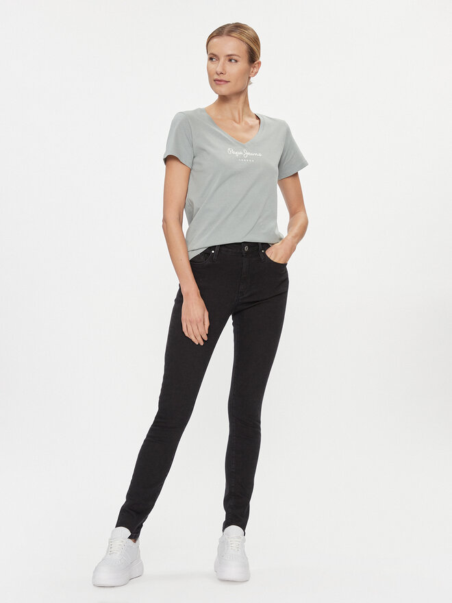 Pepe Jeans Pepe Jeans Marškinėliai Wendy PL505482 Žalia Regular Fit