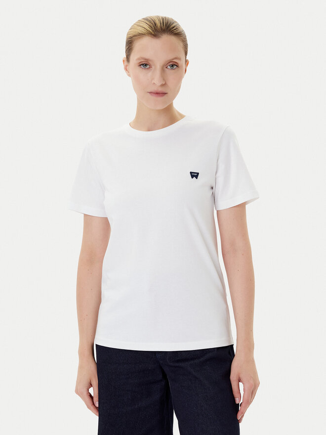 Wrangler Wrangler Camiseta Sign Off 112373024 Blanco Slim Fit