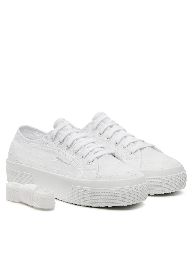 Superga Sneakers aus Stoff Superga Flower Sangallo 2740 S2148KW Weiß