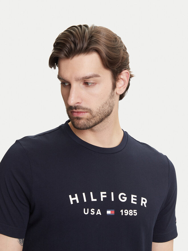 Tommy Hilfiger Tommy Hilfiger Majica Fathers Day MW0MW39356 Mornarsko modra Regular Fit