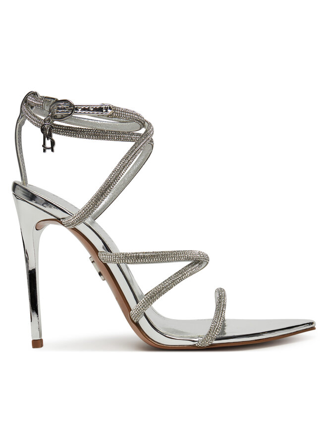 Steve Madden Sandały Steve Madden Sky High SM11003639 Srebrny