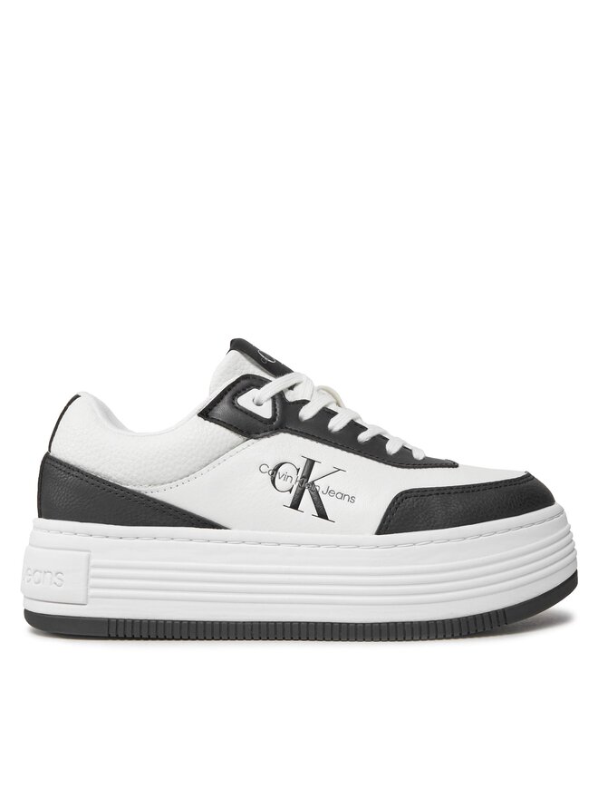 Calvin Klein Jeans Sneakers Calvin Klein Jeans Bold Flatf Low Lace Mix Ml Fad YW0YW01316 Nero