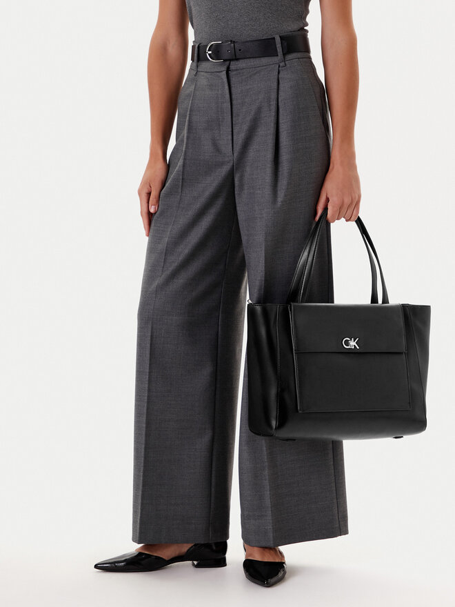 Calvin Klein Τσάντα Calvin Klein Ck Re-Lock Medium Shopper LV04F3223G Μαύρο