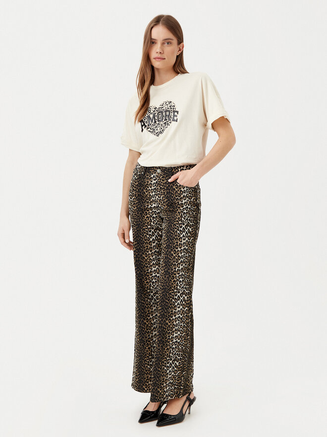 ONLY ONLY Marškinėliai Lucy 15339887 Smėlio Loose Fit