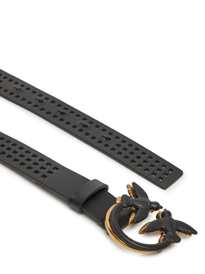 PINKO Dámsky opasok PINKO Love Berry H3 Belt PE 25 PLT01 100125 A11W Čierna