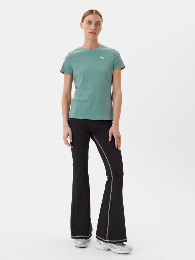 Puma Puma Marškinėliai Ess Elevated 685021 Žalia Slim Fit