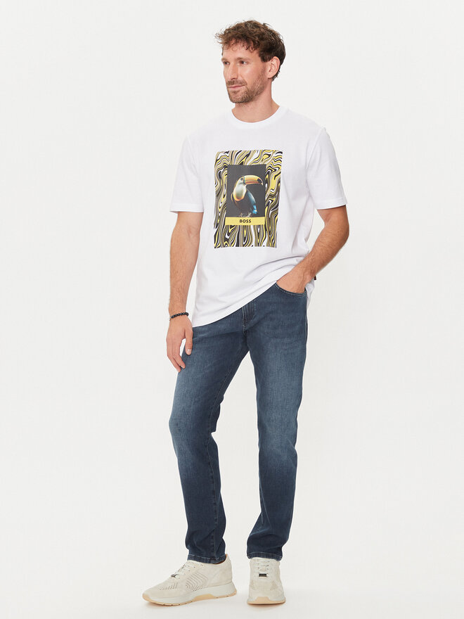 BOSS Boss T-Shirt Te_Tucan 50516012 Weiß Regular Fit