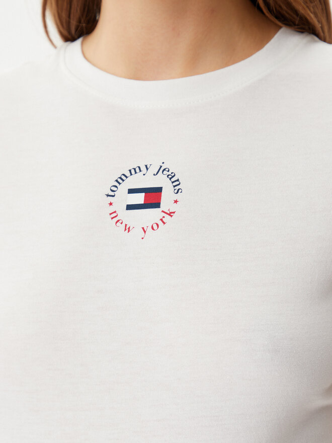 Tommy Jeans Tommy Jeans T-Shirt Essential DW0DW20316 Λευκό Slim Fit
