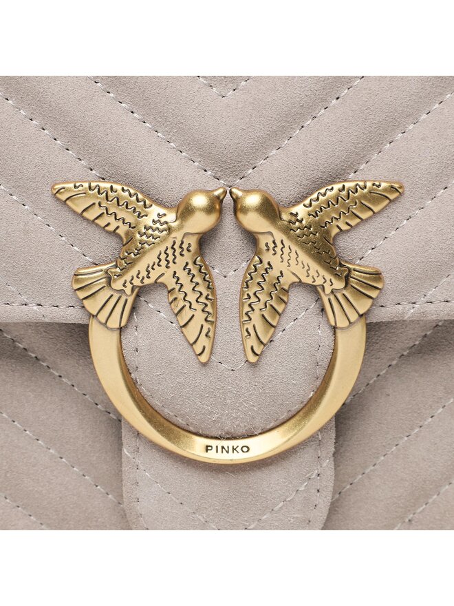 PINKO Ročna torba Pinko Love One Top Handle Classic Ligh Siva