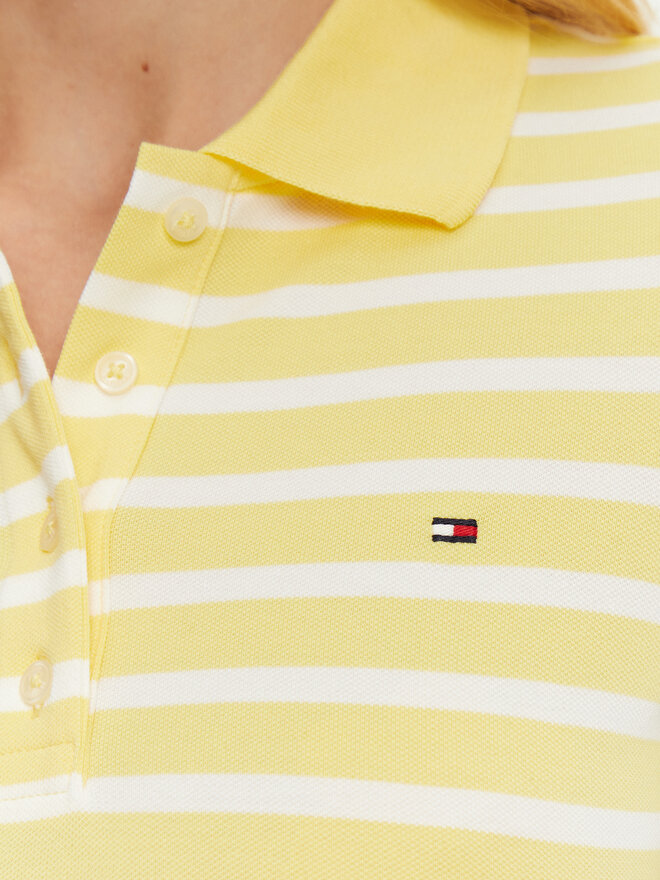 Tommy Hilfiger Tommy Hilfiger Pólóing 1985 WW0WW43225 Sárga Slim Fit