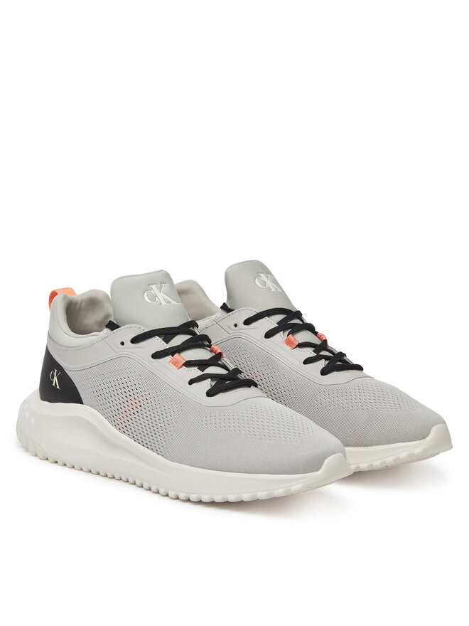 Calvin Klein Jeans Сникърси Calvin Klein Jeans Eva Runner Tech Knit YM0YM01293 Сив
