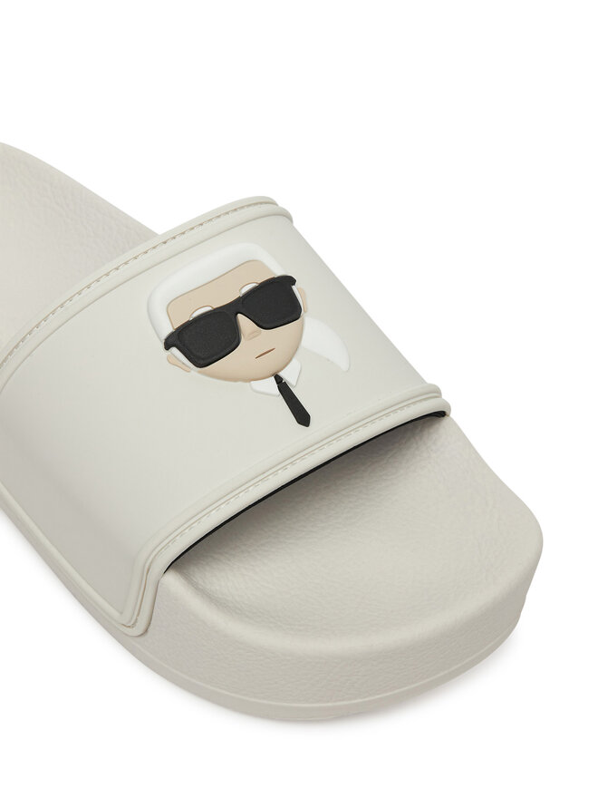 KARL LAGERFELD Şlapi KARL LAGERFELD Kondo Maxi KL80805A Alb