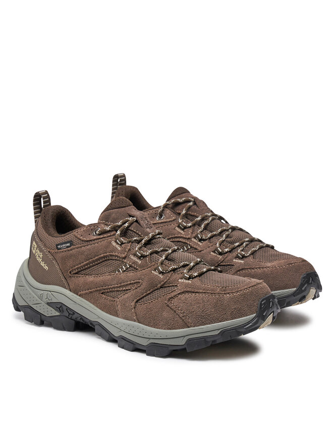 Jack Wolfskin Trekkingi Jack Wolfskin Vojo Tour Texapore Low M A62070 Brązowy