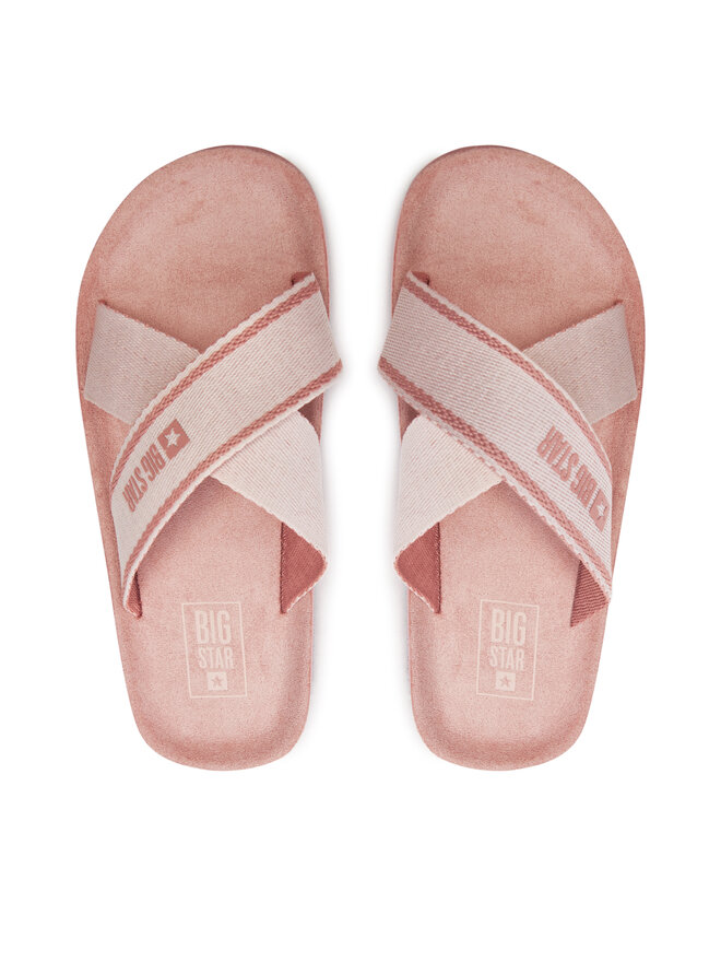 Big Star Shoes Klapki Big Star Shoes NN274A058 Różowy