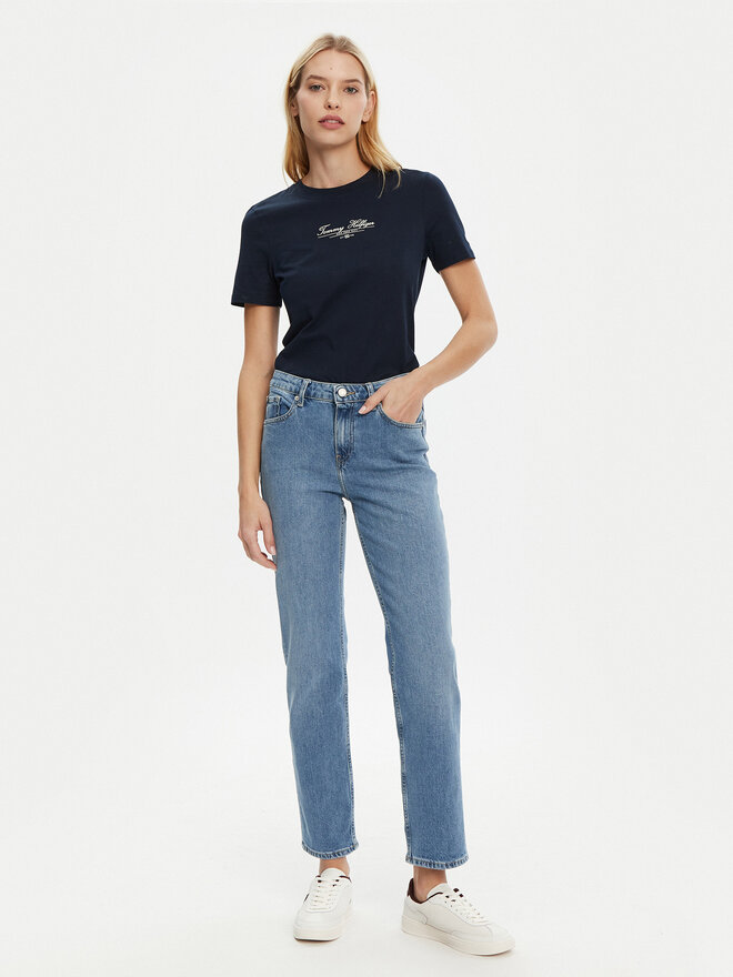 Tommy Hilfiger Tommy Hilfiger Póló WW0WW45428 Sötétkék Regular Fit