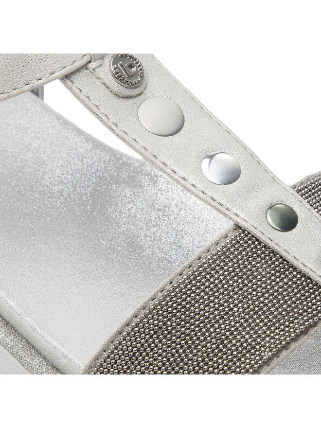 Bugatti Sandalen Bugatti 431-67383-6465-1212 Silberfarben