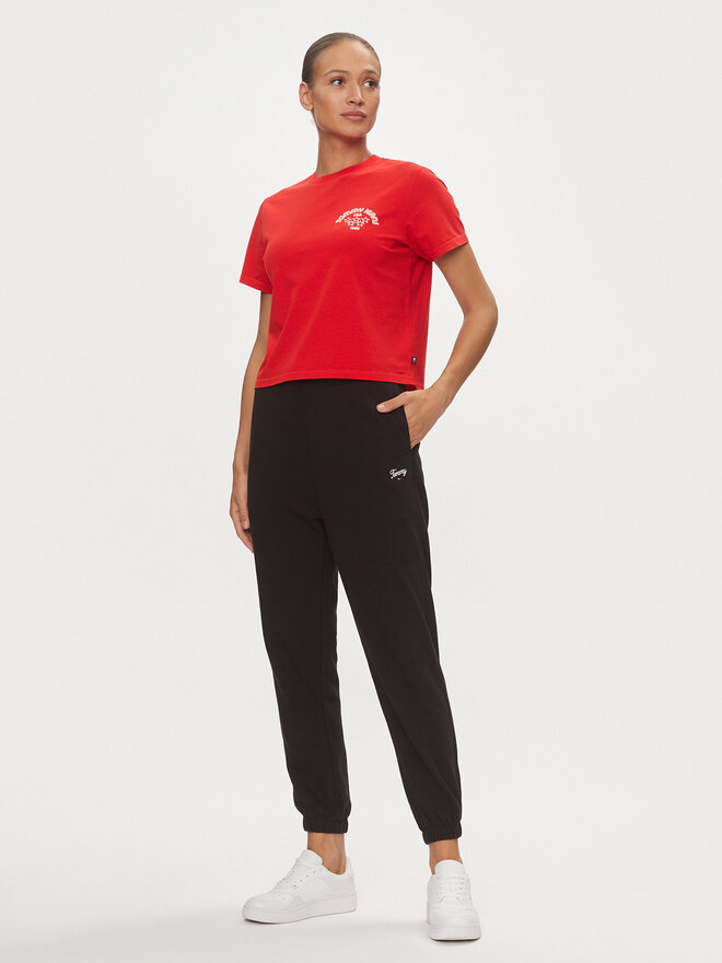 Tommy Jeans Tommy Jeans Marškinėliai Retro DW0DW17831 Raudona Boxy Fit