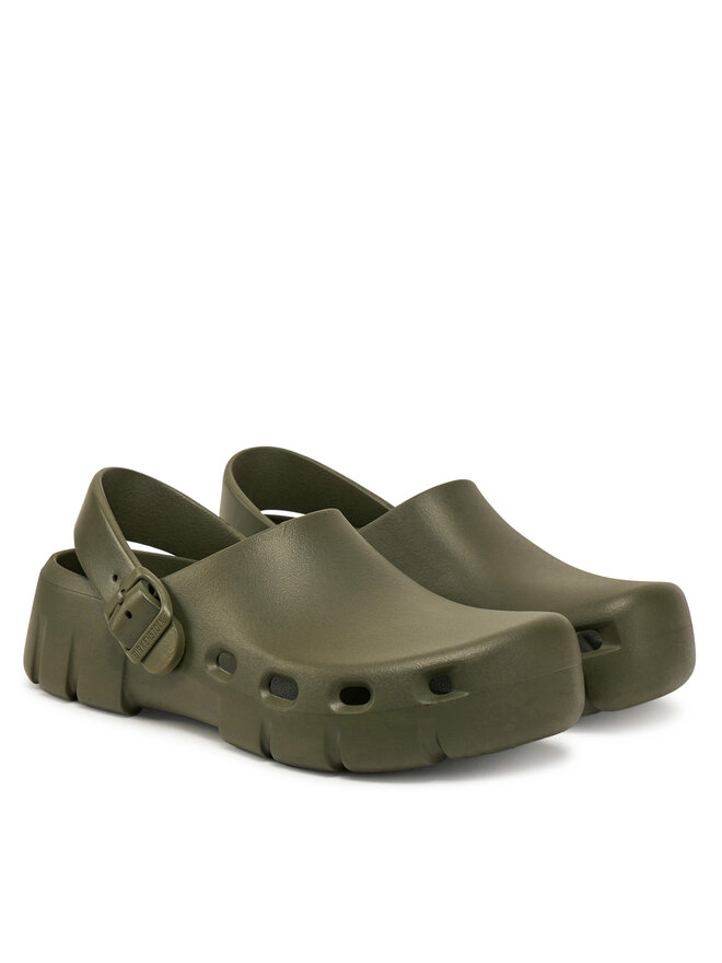 Birkenstock Pantoletten Birkenstock Birki-Flow EVA 1028741 Khakifarben