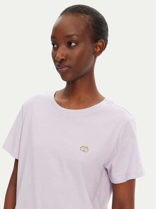 TWINSET TWINSET T-Shirt 251TT2040 Violett Regular Fit
