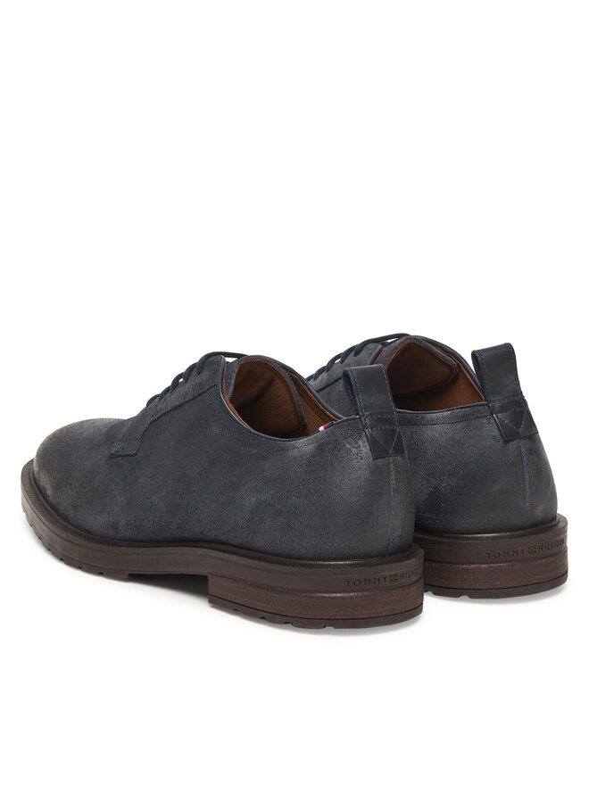 Tommy Hilfiger Halbschuhe Tommy Hilfiger Cleated Derby FM0FM05770 Dunkelblau