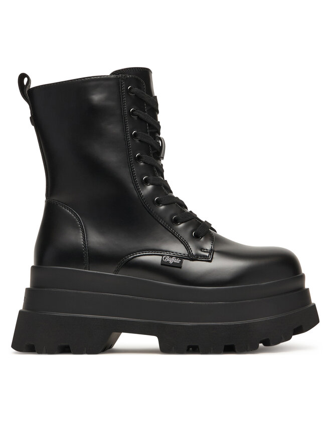 Buffalo Черевики Buffalo Jupiter Lace Up Mid 1622609 Чорний