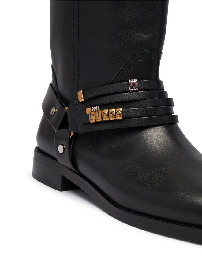 PINKO Klassische Stiefel PINKO Cheval 01 SD0583P001 Schwarz