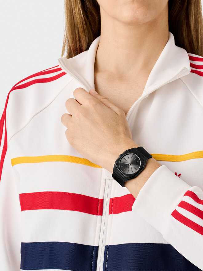 adidas Ρολόι adidas City Tech Thin AOFH24503 Μαύρο