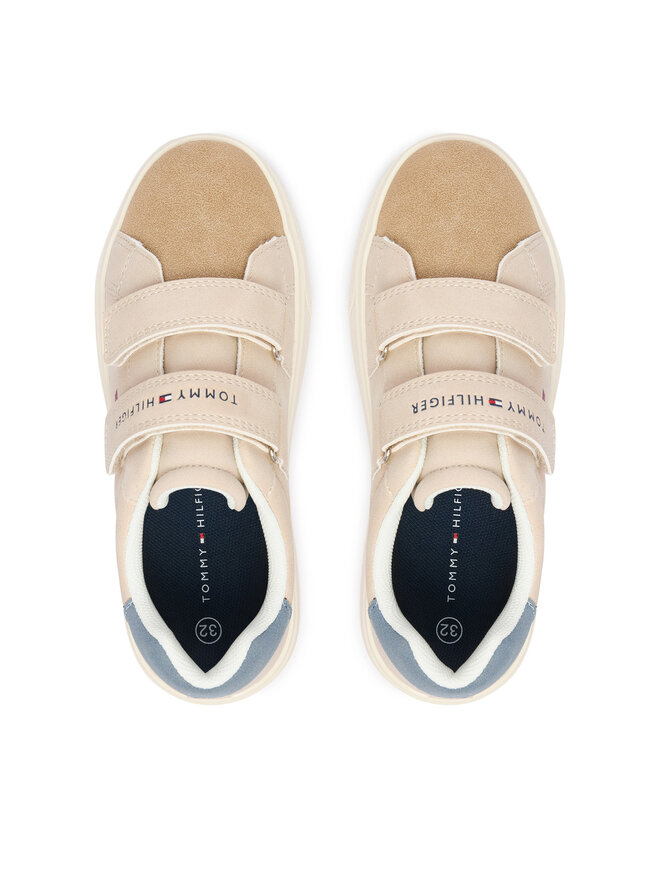 Tommy Hilfiger Sneakers Tommy Hilfiger Low Cut Velcro Sneaker T1X9-35218-1959 S Beige