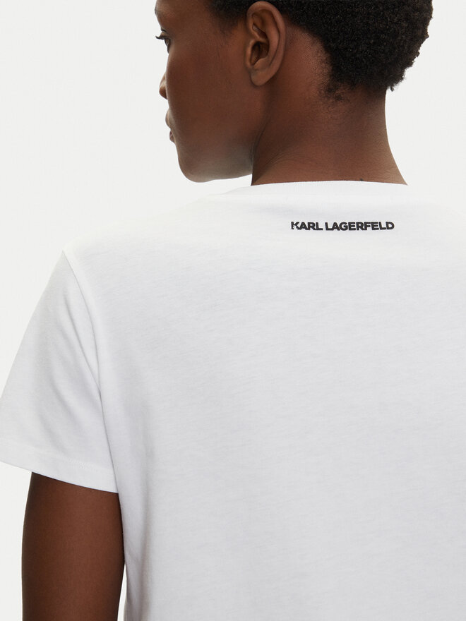 KARL LAGERFELD KARL LAGERFELD T-Shirt A1W17019 Λευκό Regular Fit
