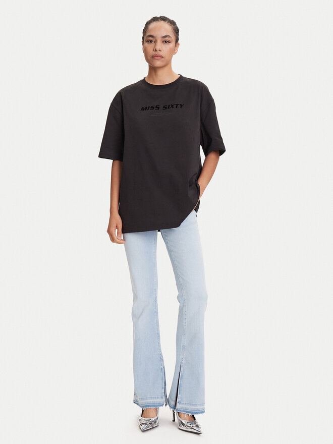 Miss Sixty Miss Sixty T-Shirt 6S2SJ76100 Μαύρο Oversize